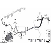 BMW Feed Line - Genuine BMW 13537584382