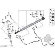 BMW Pressure Hose Assy - Genuine BMW 13538506547