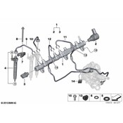 BMW High Pressure Pipe - Genuine BMW 13538571575