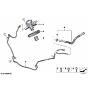 BMW Fuel Inlet Hose - Genuine BMW 13538699282