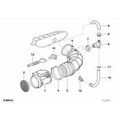 BMW Engine Air Intake Hose Debris Screen - Genuine BMW 13621730087