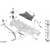 BMW Pipe, exhaust-gas pressure - Genuine BMW 13628571783