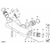 BMW Filtered Air Duct - Genuine BMW 13717541066