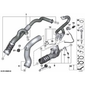 BMW Turbocharger Charge Pipe - Genuine BMW 13717571349