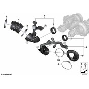 BMW Hose Clamp - Genuine BMW 13717598265