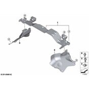 BMW Bracket Intake Silencer - Genuine BMW 13717601902