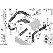 BMW Air Duct - Genuine BMW 13717605586