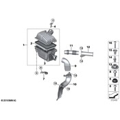 BMW Air Intake Duct Front - Genuine BMW 13717649186