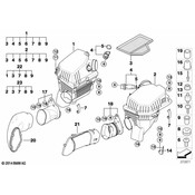 BMW Intake Duct Right - Genuine BMW 13717834741