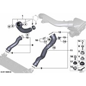 BMW Charge Air Tube - Genuine BMW 13717847407
