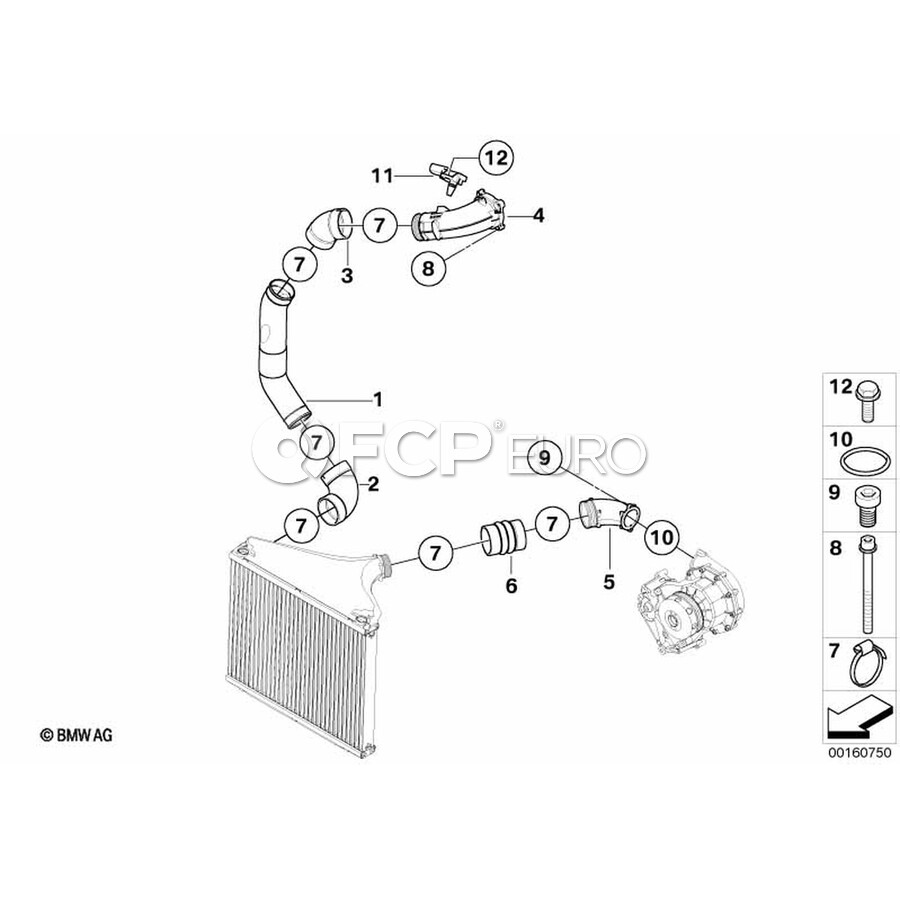 BMW Clamp - Genuine BMW 13717964685 | FCP Euro