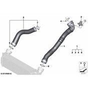BMW Turbocharger Intercooler Pipe - Genuine BMW 13718603095