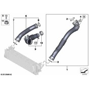 BMW Turbocharger Intercooler Pipe - Genuine BMW 13718608735
