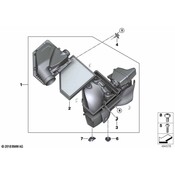 BMW Engine Air Intake Housing - Genuine BMW 13718635100