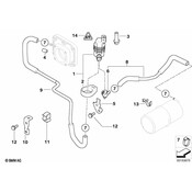 BMW Fuel Tank Breather Line - Genuine BMW 13907502682