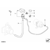BMW Fuel Tank Breather Line - Genuine BMW 13907504299