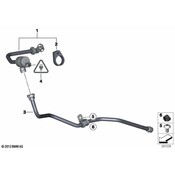 BMW Fuel Tank Breather Line - Genuine BMW 13907567398