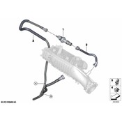 BMW Fuel Tank Breather Line - Genuine BMW 13907614015