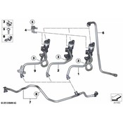 BMW Fuel Tank Breather Line - Genuine BMW 13907636128