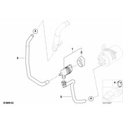 BMW Fuel Tank Breather Line - Genuine BMW 13907837663