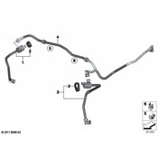 BMW Fuel Tank Breather Line - Genuine BMW 13907847238