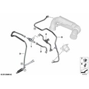 BMW Fuel Tank Breath.Line With Resonator - Genuine BMW 13908642845