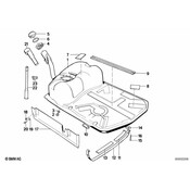 BMW Fuel Tank Strap - Genuine BMW 16111179469