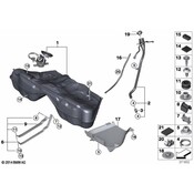 BMW Tank Trim Left - Genuine BMW 16112284583