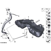 BMW Fuel Tank Strap - Genuine BMW 16117184963
