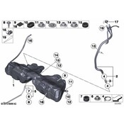 BMW Fuel Filler Hose - Genuine BMW 16117210792