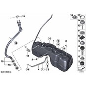 BMW Fuel Filler Hose - Genuine BMW 16117216529