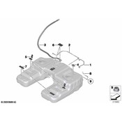 BMW Fuel Tank Ground Cable - Genuine BMW 16117217094