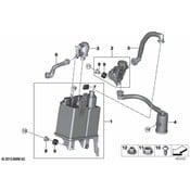 BMW Vacuum Hose - Genuine BMW 16117438138