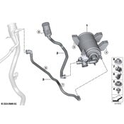 BMW Evaporative Emissions System Lines - Genuine BMW 16117449055