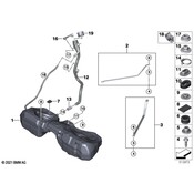 BMW Fuel Filler Hose - Genuine BMW 16118485970