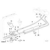 BMW Activated Carbon Container Pipe - Genuine BMW 16121182863