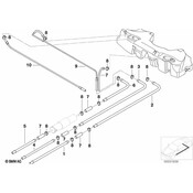 BMW Fuel Pipe Rear - Genuine BMW 16121183276