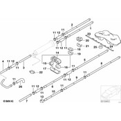BMW Rear Fuel Feed Line - Genuine BMW 16121184169