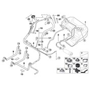 BMW Fuel Feed Line (I) - Genuine BMW 16127175054