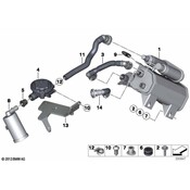 BMW Fuel Tank Bracket - Genuine BMW 16137318343