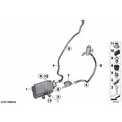 BMW Fuel Tank Breather Line - Genuine BMW 16137478313