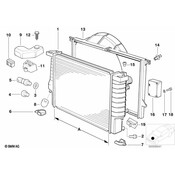 BMW Bracket Right - Genuine BMW 17111723258