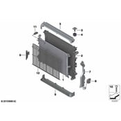 BMW Radiator - Genuine BMW 17115A5C813