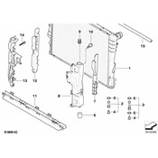 BMW Radiator Seal Top - Genuine BMW 17117514403
