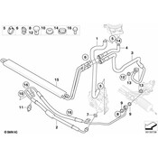 BMW Power Steering Cooler - Genuine BMW 17117539122