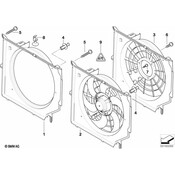BMW Fan Shroud - Genuine BMW 17117547304