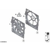 BMW Fan Shroud - Genuine BMW 17117611348