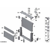 BMW Module Carrier Bottom - Genuine BMW 17117625981