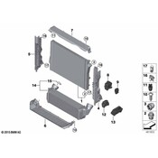 BMW Module Carrier Bottom - Genuine BMW 17117646138