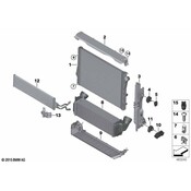 BMW Radiator - Genuine BMW 17117646751